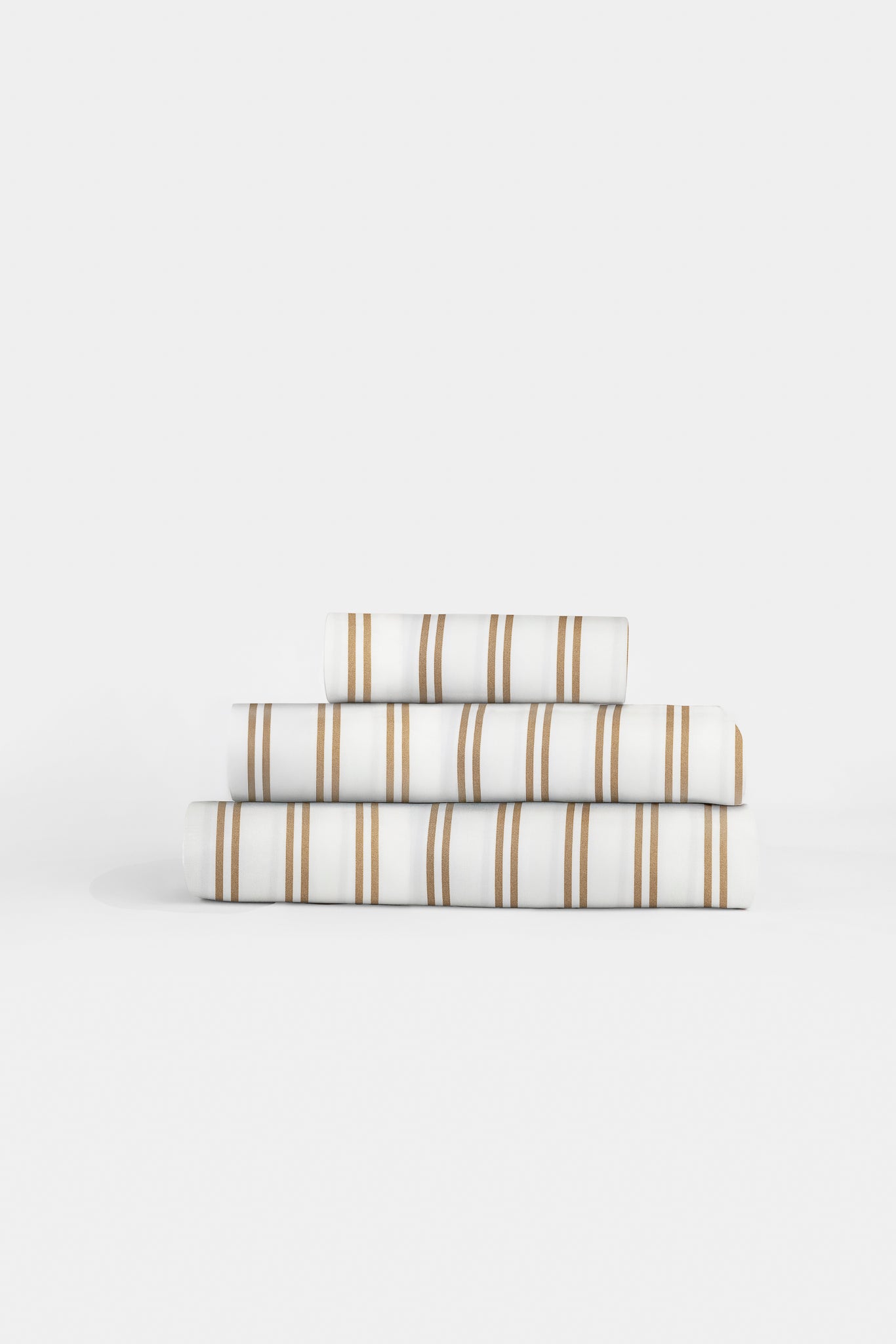 PRE-ORDER - Caramel & White Stripe Sheet Set