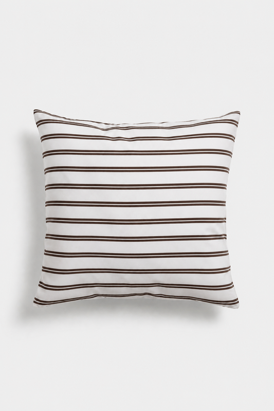Chocolate & White - European Pillow Set