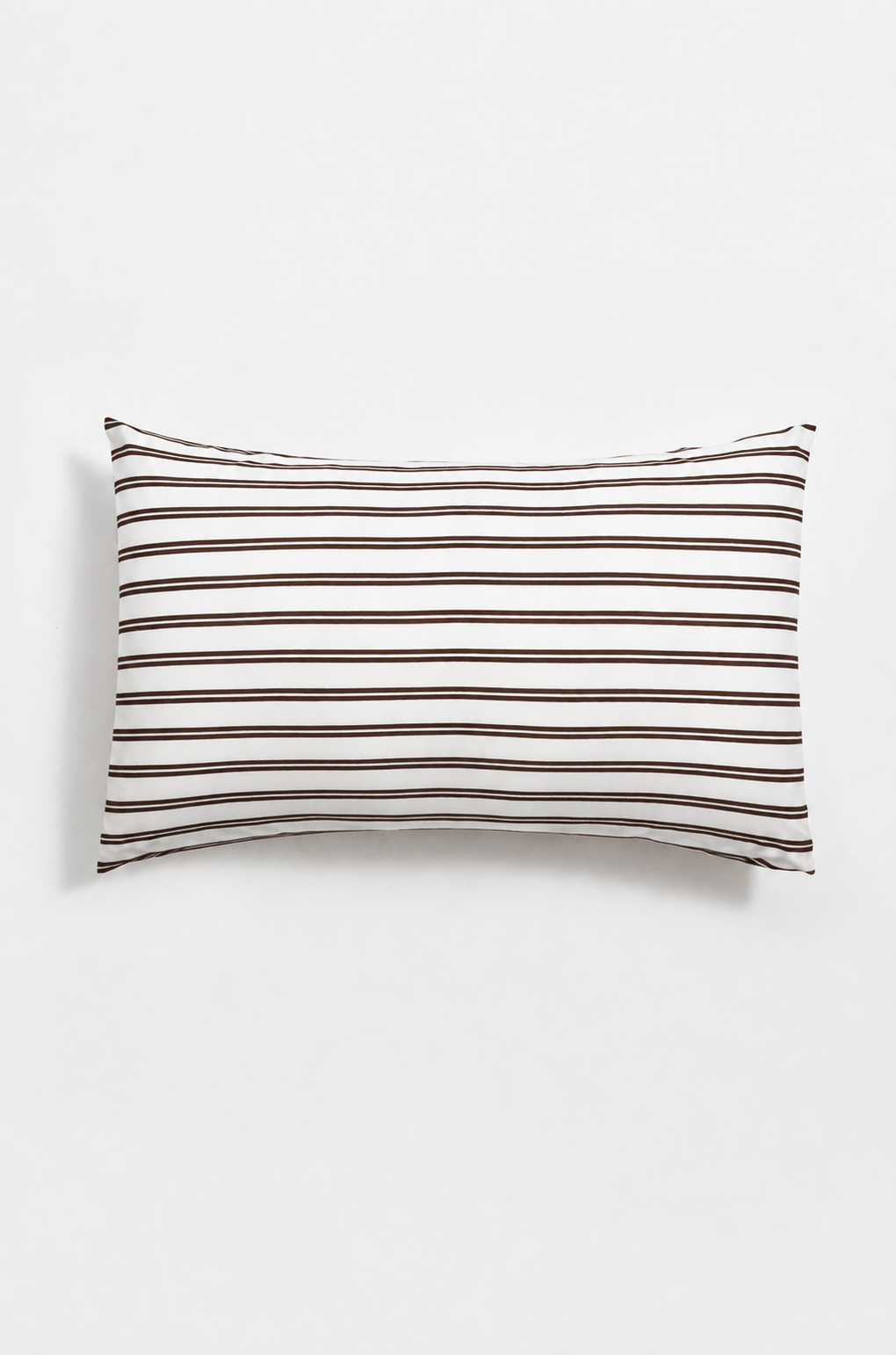 Chocolate & White Stripe - King Pillow Set