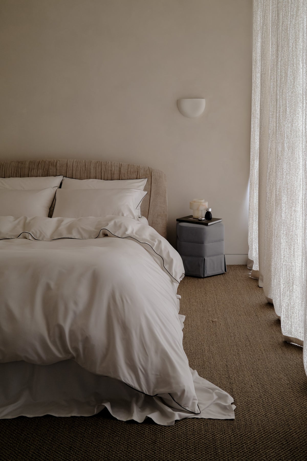 White Chocolate Piping Duvet Set