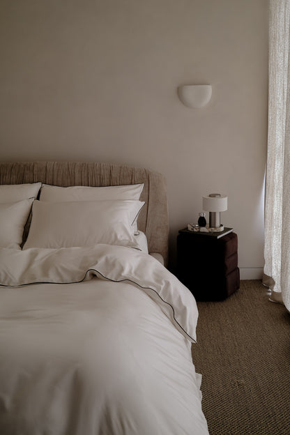 White Chocolate Piping Duvet Set