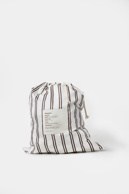 Chocolate & White Stripe Fitted Sheet
