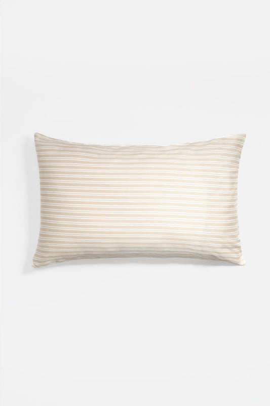 Oat & White Stripe - STANDARD - Pillow Set