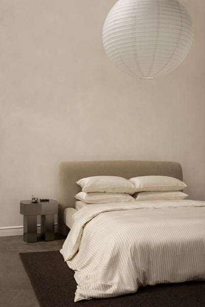 Oat & White Stripe Duvet Cover