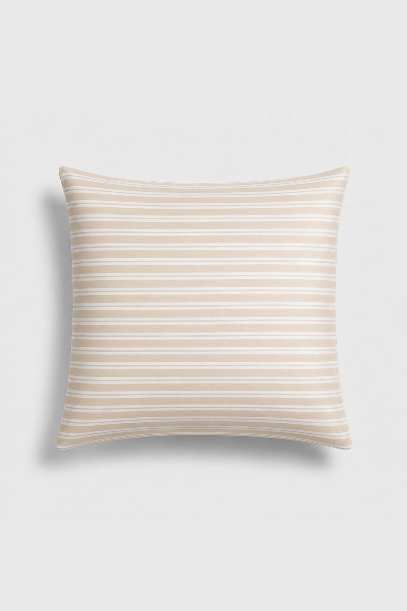 Oat & White Stripe - European Pillow Set